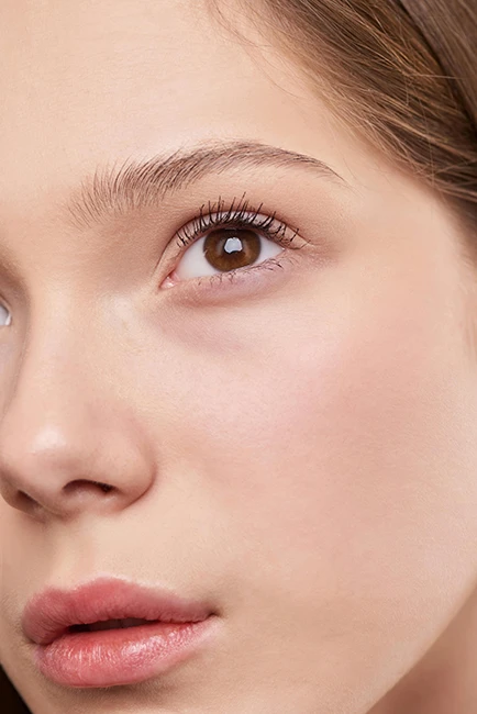 Close-up of a young woman’s face