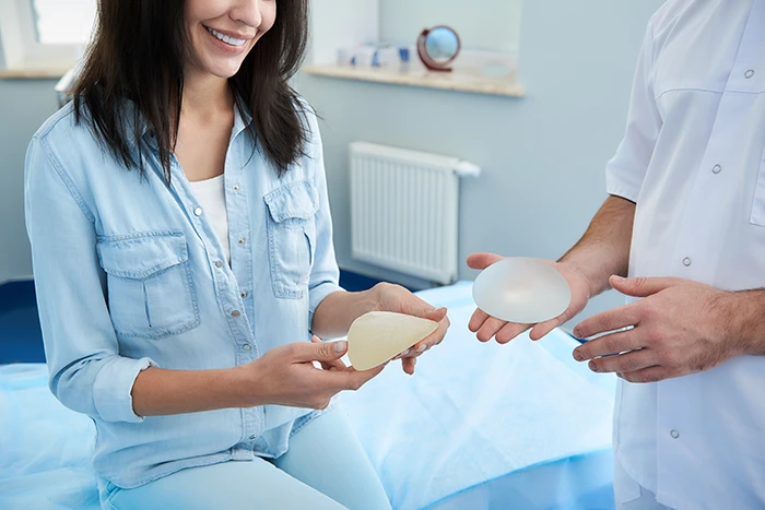 woman getting a consultation