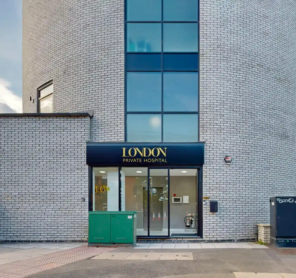 Exterior view of London Private Hospital main entrance