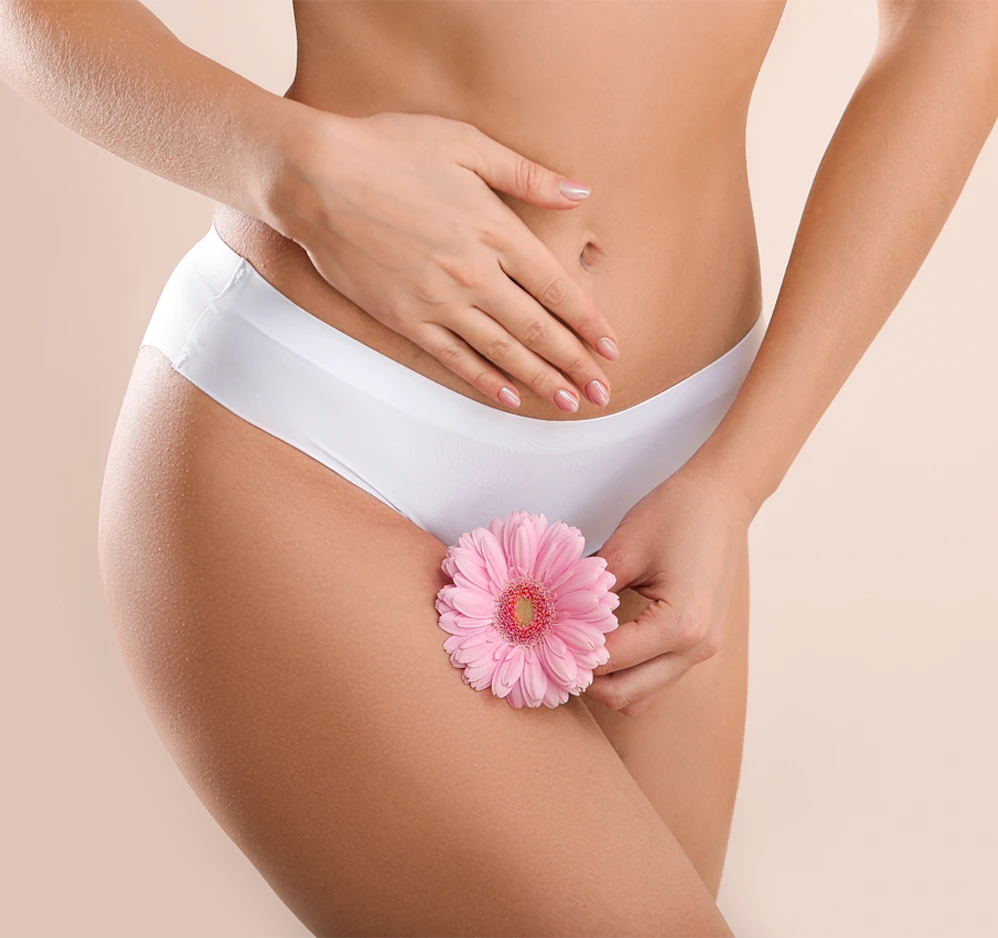 Female intimate wellness image representing labiaplasty treatment